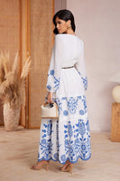 TOPS 9306 -  Printed Maxi Dress