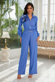 TOPS 9310 - Solid Color Matching Pants Set (VERDE)