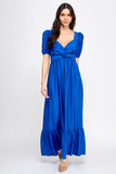 TOPS 9311 - Azul Intenso Maxi Dress