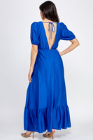 TOPS 9311 - Azul Intenso Maxi Dress