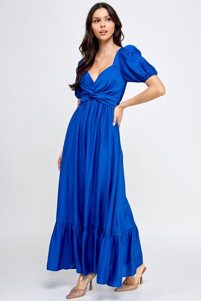 TOPS 9311 - Azul Intenso Maxi Dress