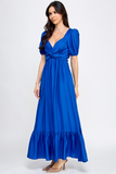 TOPS 9311 - Azul Intenso Maxi Dress
