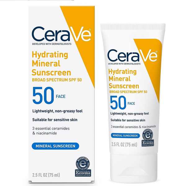 CeraVe Protector solar 100% mineral SPF 50 | Protector solar facial-2025
