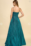TOPS 8274 - 6026 VESTIDO AMERICANO MANIJU - GRITTER TURQUEZA-2025