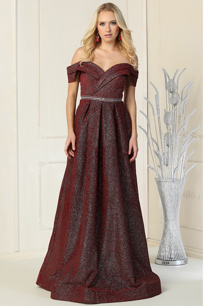 TOPS 9022 - BABY FOX Vestido metalizado - BURGUNDY
